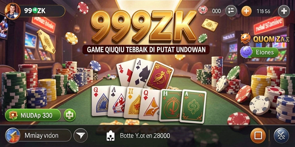 Tampilan gameplay seru dari game QiuQiu 999ZK.