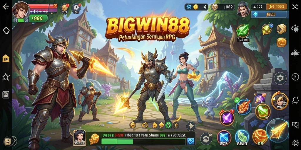 Tampilan gameplay RPG yang menakjubkan di BIGWIN88.