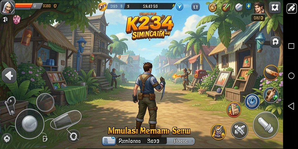 Tampilan gameplay K234 yang menarik dan penuh warna dalam dunia simulasi.