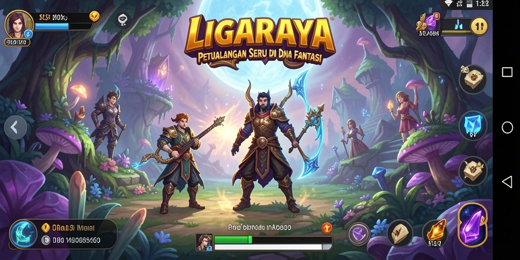 Gameplay LIGARAYA yang seru dan penuh petualangan.