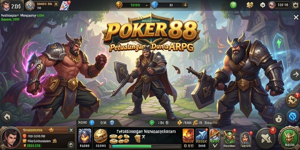 Screenshot POKER88 menampilkan aksi seru pertarungan ARPG.