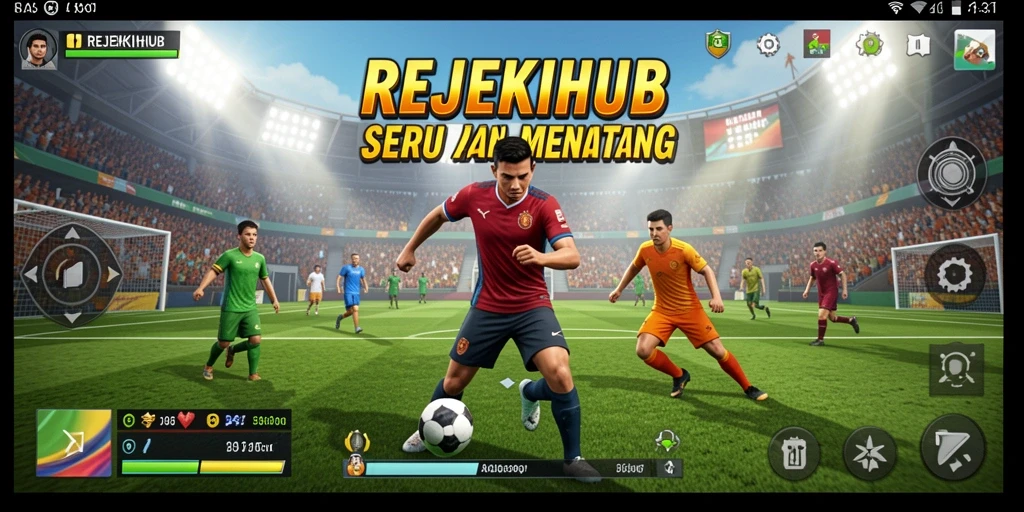 Tampilan screenshot REJEKIHUB yang menunjukkan aksi seru dalam pertandingan.