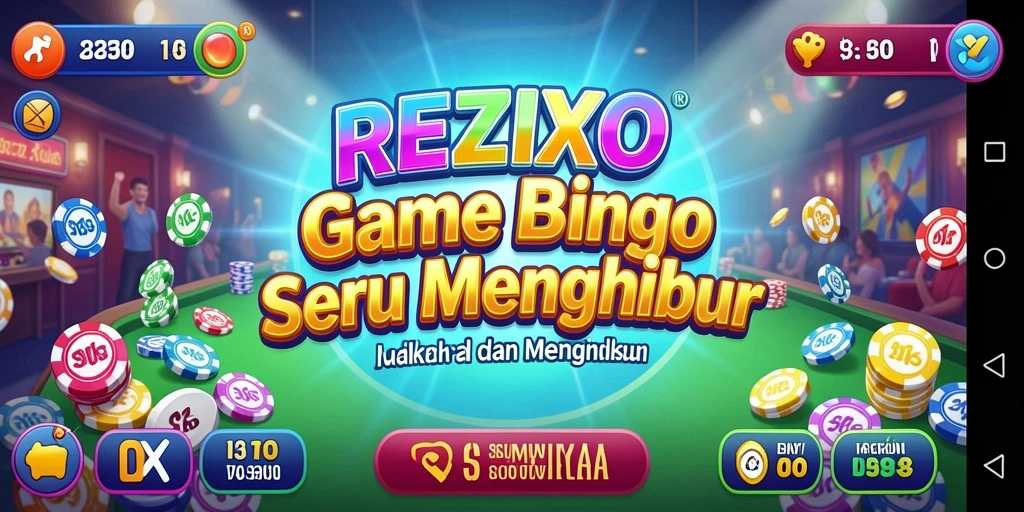 Tampilan menarik dari gameplay Bingo di REZIXO.