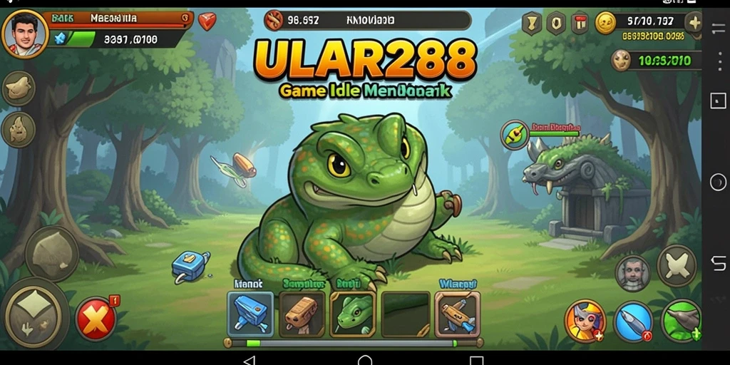 Tampilan gameplay menarik dari ULAR288 yang menghadirkan pengalaman Idle.