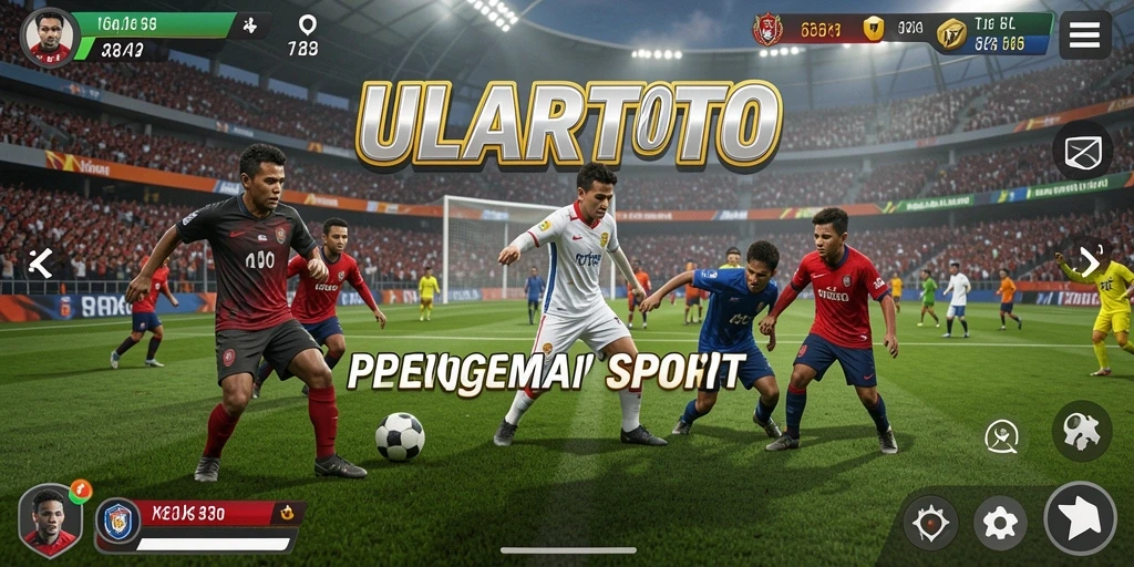 Tampilan utama gameplay ULARTOTO dengan berbagai cabang olahraga.