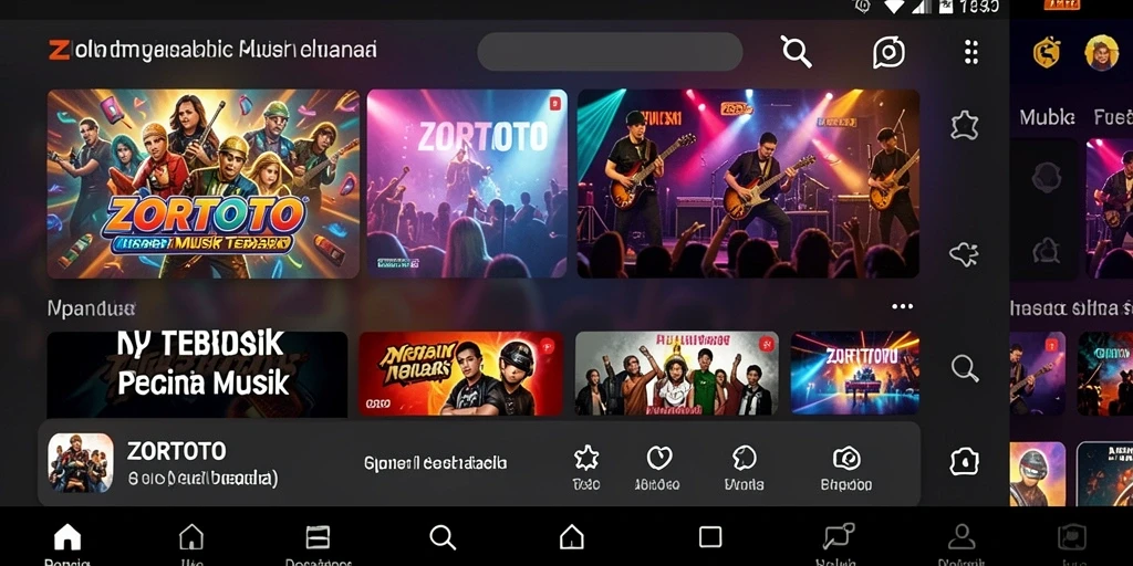 Screenshot utama menunjukkan gameplay interaktif dalam ZORTOTO.